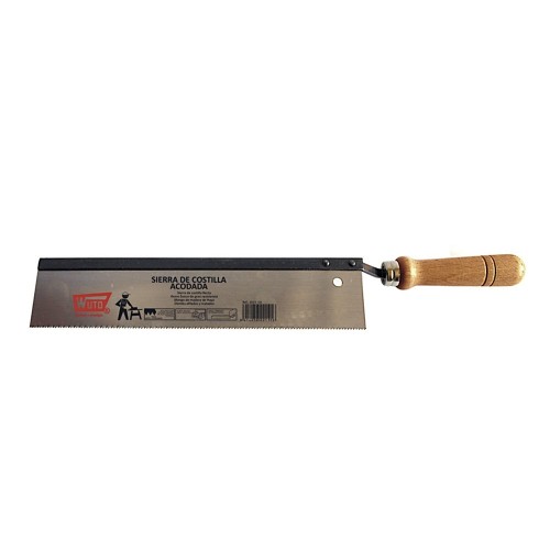 Serrucho Acodado Acero Templado 300x60mm Mango Madera Haya WUTO