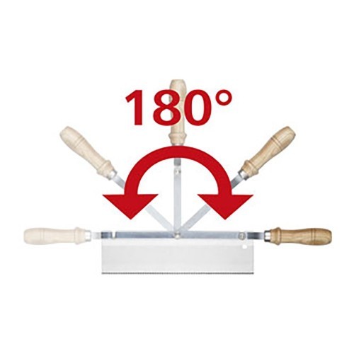 Sierra De Mano Mango Acodado Orientable 390x45x90mm WOLFCRAFT