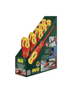 Expositor Destornilladores Aislados 1000V Juego 10 Unidades MOTA HERRAMIENTAS