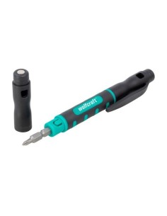 Destornillador De Precisión Compacto 4Puntas Reversibles Bolígrafo WOLFCRAFT
