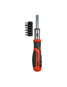 Set Destornillador Carraca 3 Posiciones 6 Puntas Cromo Vanadio BLACK+DECKER