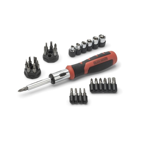 Juego De Multipuntas Con Carraca 29Piezas Empuñadura Ergonómica BLACK+DECKER