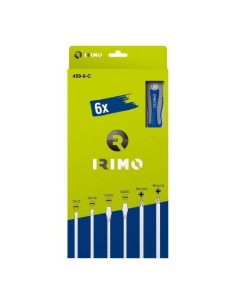 Juego Destornilladores Acero 6Piezas Plana Phillips CajaCartón IRIMO