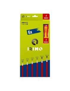 Juego Destornilladores Aislados 1000V 6Pzs Planos Phillips Caja IRIMO