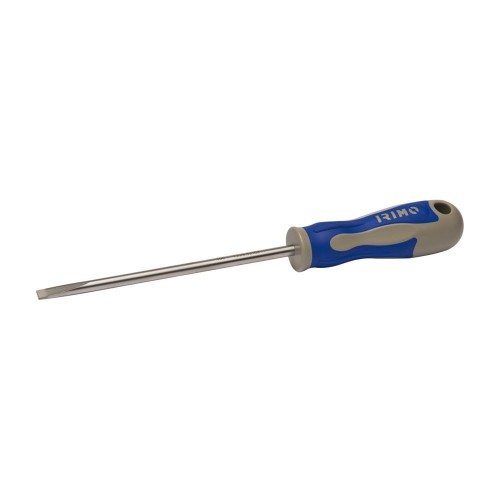 Destornillador Plano Acero 0.8x4x250mm Mango Bimaterial Irimo