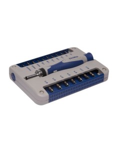 Destornillador Precisión Portapuntas Carraca 17Piezas 5/32in Plástico IRIMO