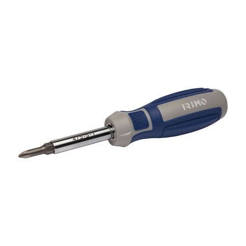 Destornillador Acero 6 En 1 Puntas Imantadas 6mm 8mm Bicomponente IRIMO