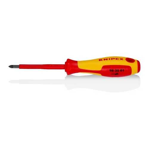 Destornillador Aislado Pozidriv PZ1 187mm Mango Bicolor KNIPEX