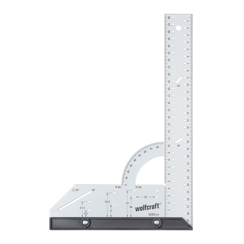 Escuadra Universal Plástico Tope Extraíble 200x300mm WOLFCRAFT