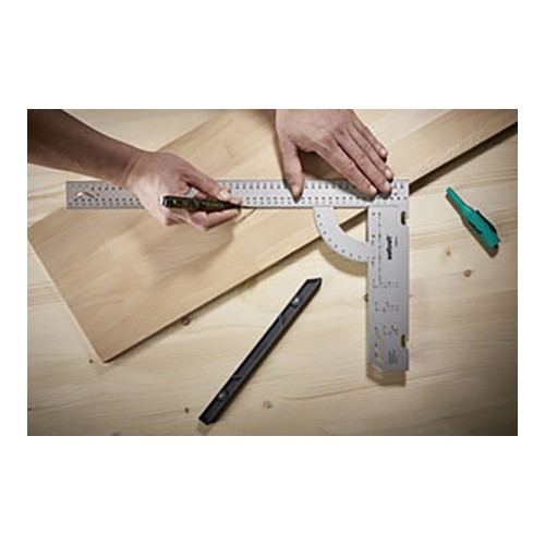 Escuadra Universal Plástico Tope Extraíble 200x300mm WOLFCRAFT