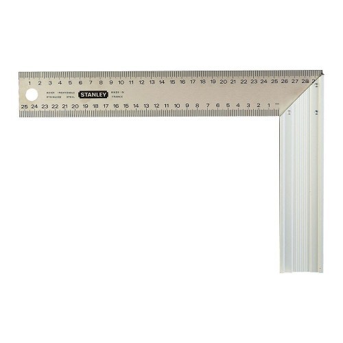 Escuadra Carpintero Acero Inoxidable 200x300mm Graduada Stanley
