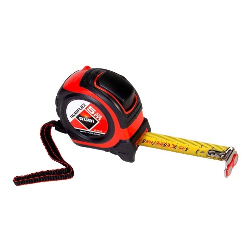 Flexómetro Metálico 5m x 19mm Magnético Recubrimiento Antidesgaste RUBI