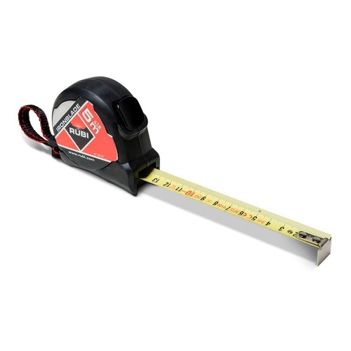 Cinta Métrica Metálica 5mX19mm Carcasa Antigolpes Autolock RUBI