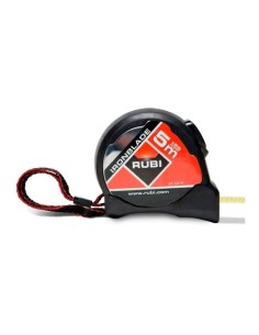 Flexómetro Metálico 5mX25mm Doble Marcado Autolock Negro RUBI