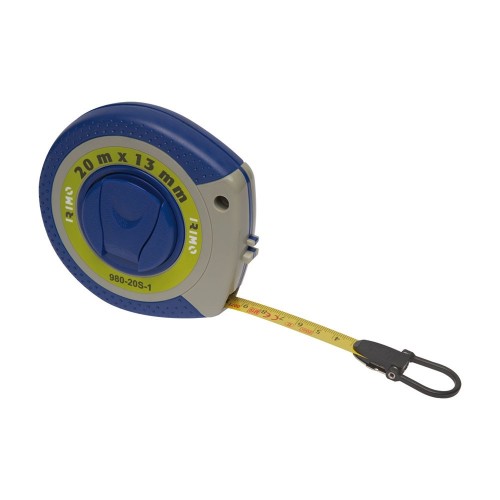 Cinta Métrica Acero 20mX13mm Precisión Clase II Caja ABS Irimo