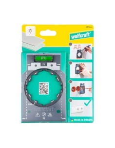 Plantilla Marcado Alineación 71mm 91mm Nivel Burbuja WOLFCRAFT 2