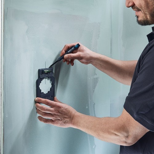 Plantilla Marcado Alineación 71mm 91mm Nivel Burbuja WOLFCRAFT