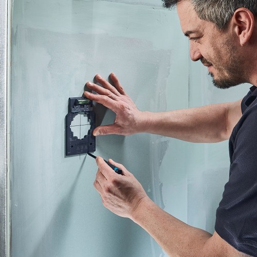 Plantilla Marcado Alineación 71mm 91mm Nivel Burbuja WOLFCRAFT