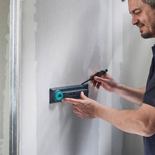 Plantilla De Perforación 71mm 91mm Nivel Burbuja Instalación Eléctrica WOLFCRAFT