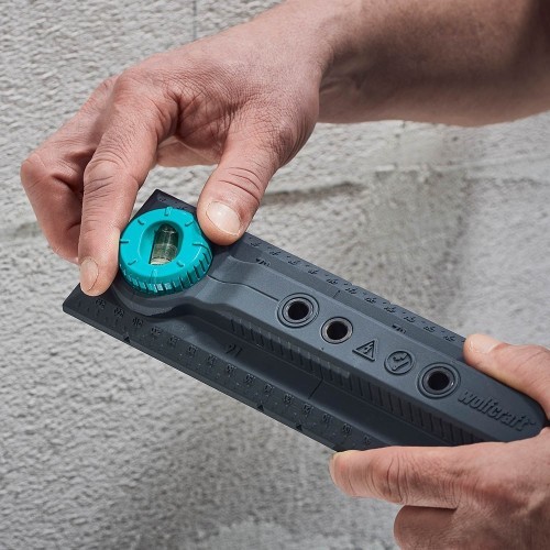 Plantilla De Perforación 71mm 91mm Nivel Burbuja Instalación Eléctrica WOLFCRAFT