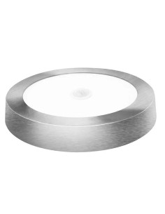 Downlight LED superficie redondo sensor plata 18W (fría, neutra) - 1