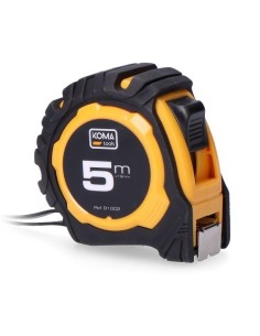 Cinta Métrica ABS 5mX19mm Cinta Amarilla Antideslizante KOMA TOOLS