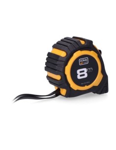 Flexómetro ABS 8mX25mm Cinta Amarilla Antideslizante KOMA TOOLS 2