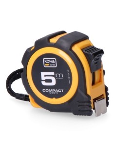 Flexómetro ABS 5m x 19mm Antideslizante Cinta Amarilla KOMA TOOLS