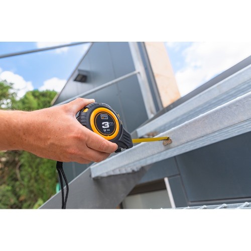 Flexómetro ABS 3mx16mm Gancho Magnético Clip Auto Lock Amarillo KOMA TOOLS