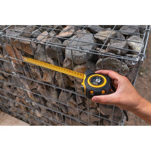 Cinta Métrica ABS 5mx19mm Gancho Magnético Amarilla KOMA TOOLS