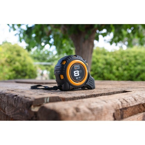 Flexómetro ABS 8mX25mm Gancho Magnético Cinta Amarilla KOMA TOOLS