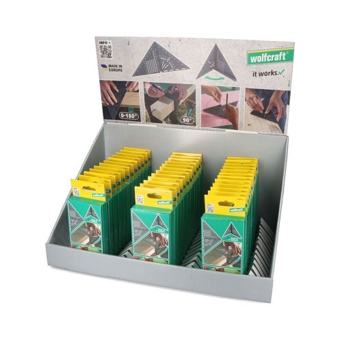 Escuadra Medición y Marcado 3D Plegable Escala Milimétrica Wolfcraft