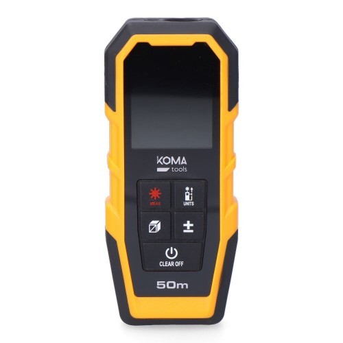 Medidor Láser Digital 50m Precisión±2mm Pantalla Retroiluminada KOMA TOOLS