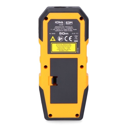 Medidor Láser Digital 50m Precisión±2mm Pantalla Retroiluminada KOMA TOOLS