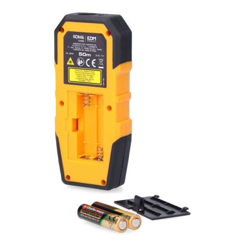 Medidor Láser Digital 50m Precisión±2mm Pantalla Retroiluminada KOMA TOOLS