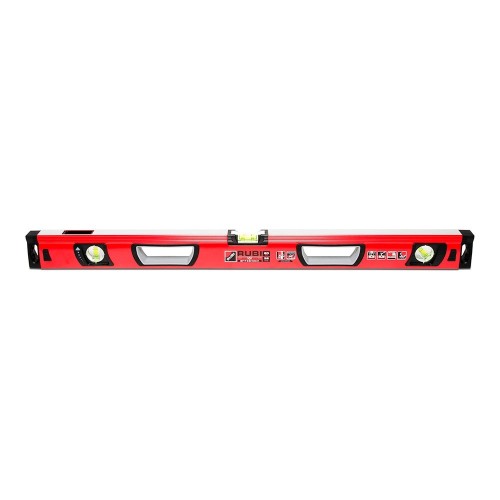 Nivel Aluminio Alta Resistencia 80cm Antigolpes Tres Viales Rubi
