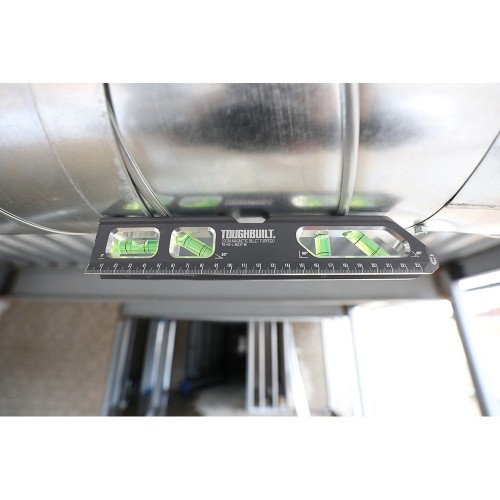 Nivel Torpedo Aluminio 23cm 4 Burbujas Imán Neodimio Toughbuilt