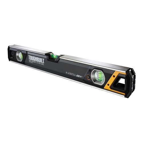 Nivel Magnético Tubular LED 60cm Imán Neodimio Con Pilas TOUGHBUILT