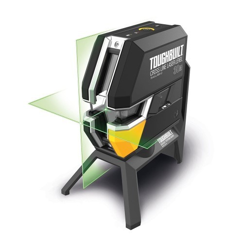 Nivel Láser Cruz 30m Línea Verde IP54 Autonivelación TOUGHBUILT