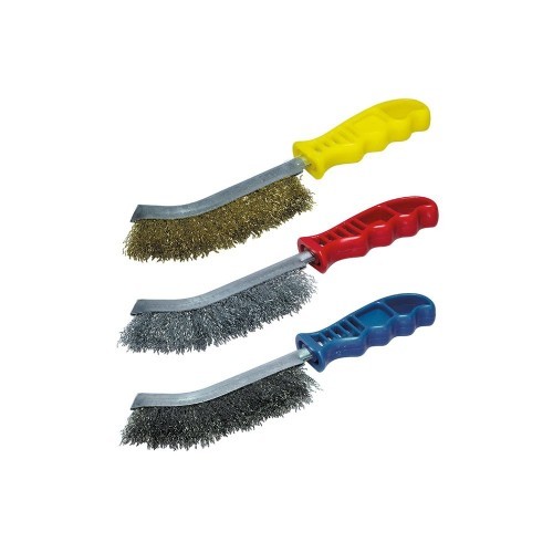 Cepillos Manuales Acero Latón Acero Fino 265mm 3Pzs WOLFCRAFT