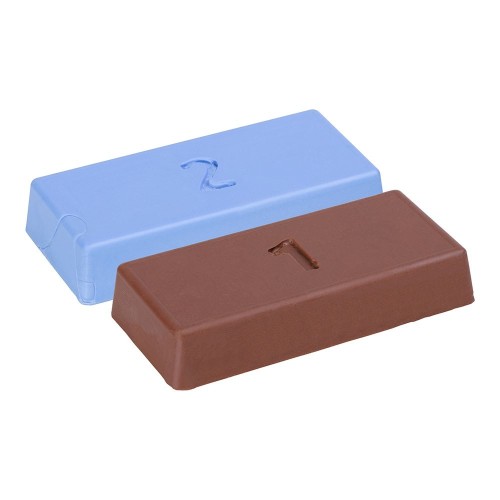 Pasta De Pulir Metales 2Piezas Marrón Azul 0.127kg WOLFCRAFT