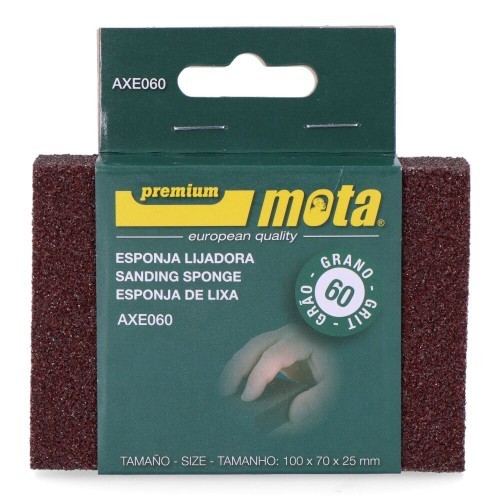 Lija Esponja Oxido De Aluminio Grano60 MOTA HERRAMIENTAS