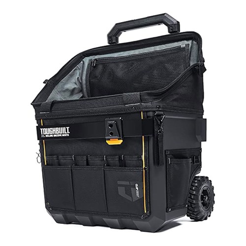 Bolsa Herramientas Cuerpo Duro 450mm Ruedas Massive Mouth XL Negra TOUGHBUILT