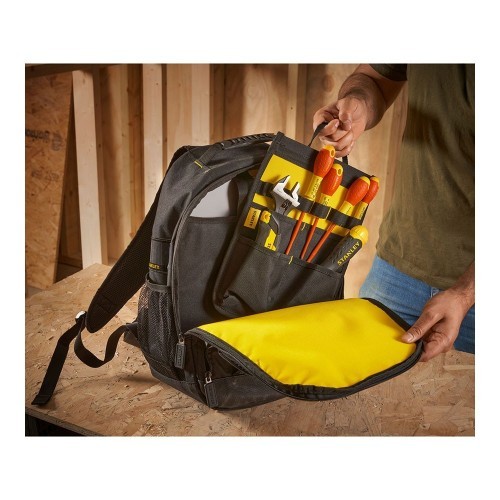 Mochila Porta Herramientas Tela 600x600Denier 15kg Negro STANLEY