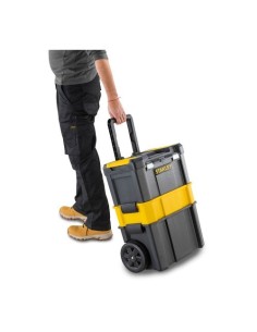 Caja De Herramientas Móvil 3 En 1 45cm Cierres Metálicos Ruedas 18cm STANLEY 2