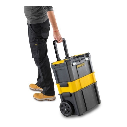 Caja De Herramientas Móvil 3 En 1 45cm Cierres Metálicos Ruedas 18cm STANLEY