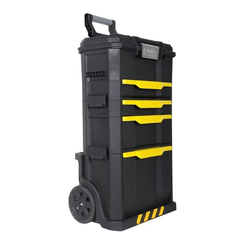 Taller Móvil Modular Cajonera 2 Cajones Contenedor Tapa Abatible STANLEY
