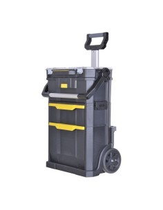Caja De Herramientas Modular Con Ruedas 2En1 Plástico Negro STANLEY