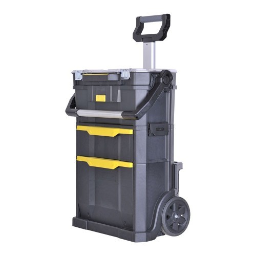 Caja De Herramientas Modular Con Ruedas 2En1 Plástico Negro STANLEY