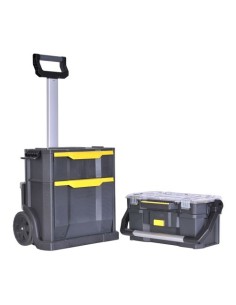 Caja De Herramientas Modular Con Ruedas 2En1 Plástico Negro STANLEY 2